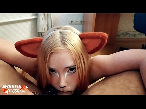 ❤️ Kitsune залгих дик, булэг нь түүний аманд ☑ Порно манайд